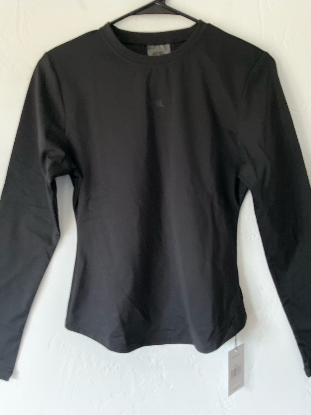 NWT AYBL Sculpt Black Long Sleeve Tee